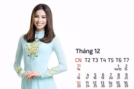 12 mỹ nhân Việt mặc áo dài thêu hoa trong ảnh lịch