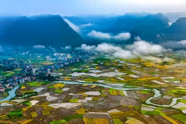 Thung lũng Bắc Sơn nhuộm vàng mùa lúa chín