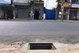 Nhiều hố ga không có nắp đậy