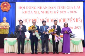 Các ông Nguyễn Hữu Quế và Dương Mah Tiệp được bầu giữ chức Phó Chủ tịch UBND tỉnh Gia Lai