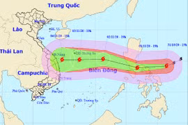 Ngày 2-11 siêu bão Goni vào Biển Đông, tâm bão cách Hoàng Sa 470km