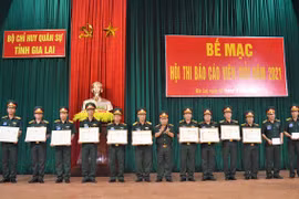 Bộ Chỉ huy Quân sự tỉnh Gia Lai bế mạc Hội thi báo cáo viên giỏi năm 2021