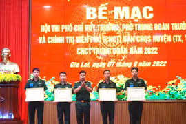 Gia Lai: Bế mạc Hội thi Phó Chỉ huy trưởng, Phó Trung đoàn trưởng và Chính trị viên