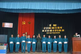 Bế mạc lớp tập huấn cán bộ Chính trị viên phó năm 2018