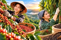 Giá cà phê, hồ tiêu hôm nay 21/10: Cà phê tăng mạnh lên 94.000 đồng/kg