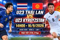 U23 Thái Lan vs U23 Kyrgyzstan xem ở kênh nào, mấy giờ hôm nay?