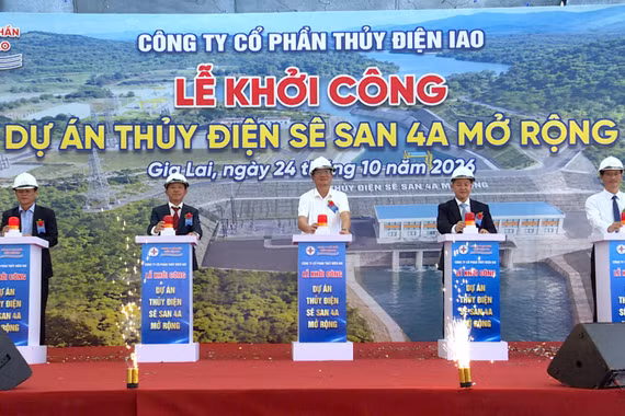 Khởi công Dự án Thủy điện Sê San 4A mở rộng