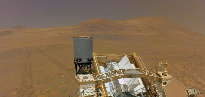 Bức ảnh mà tàu săn sự sống Perseverance chụp lại khi đang trên đường đến Krokodillen - Ảnh: NASA