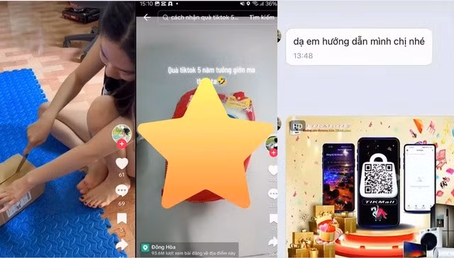 Sau khi nhận được quà tặng, nhiều người được hướng dẫn nhận những món quà khác
