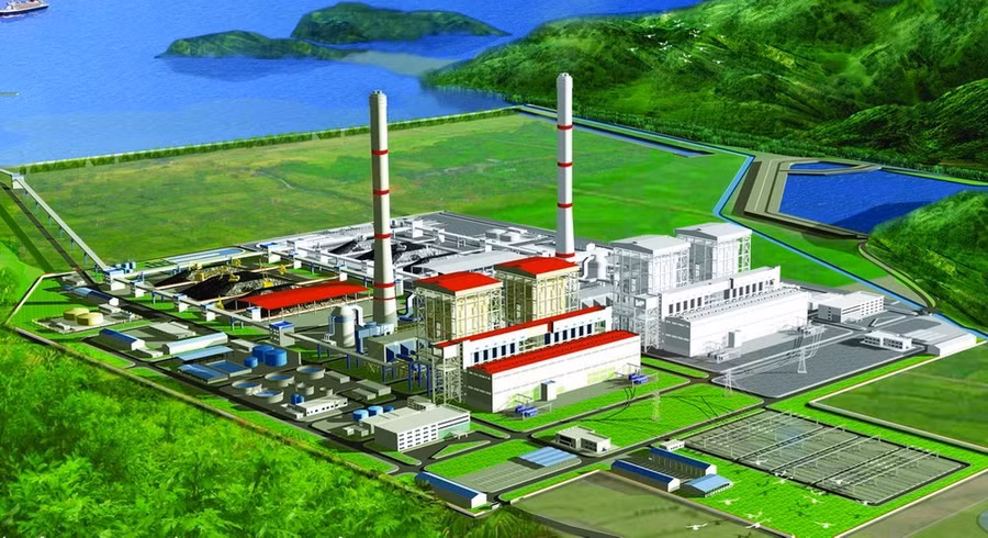 Phối cảnh dự án Nhà máy điện Quảng Trạch I và II. (Ảnh: PV/Vietnam+)