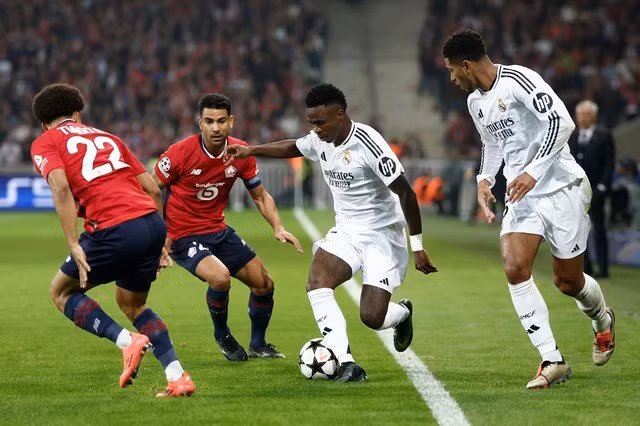 Hàng tấn công toàn ngôi sao của Real Madrid hoàn toàn tắt tiếng tại Pierre Mauroy