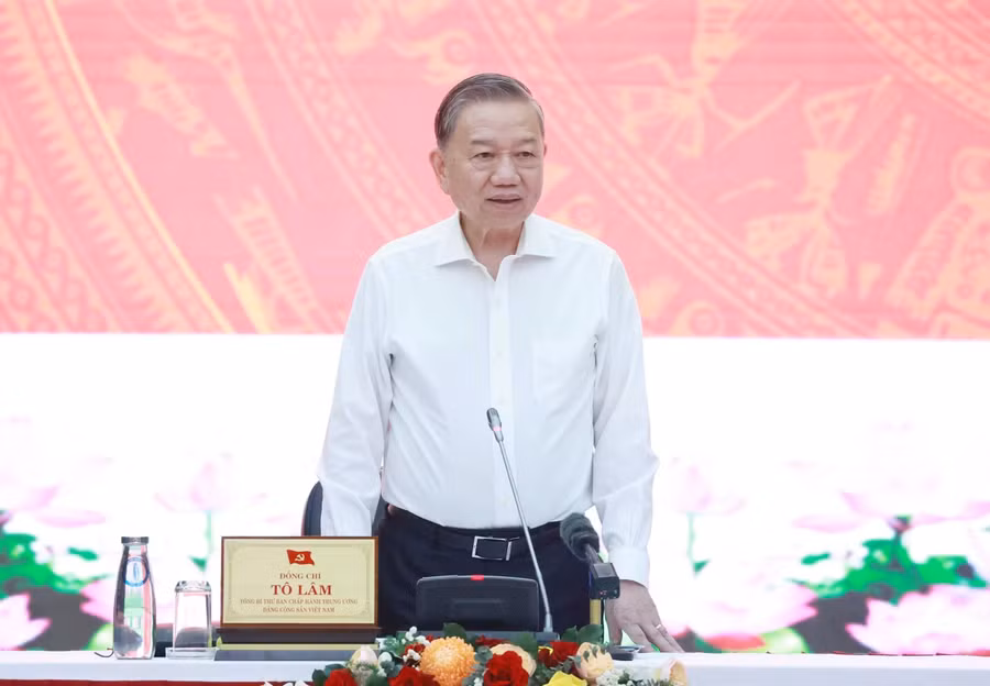 Tổng Bí thư Tô Lâm cho biết dự kiến Quảng Nam sẽ sáp nhập với Đà Nẵng
