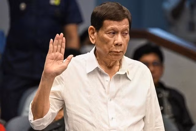 Cựu Tổng thống Philippines Rodrigo Duterte. ẢNH: AFP