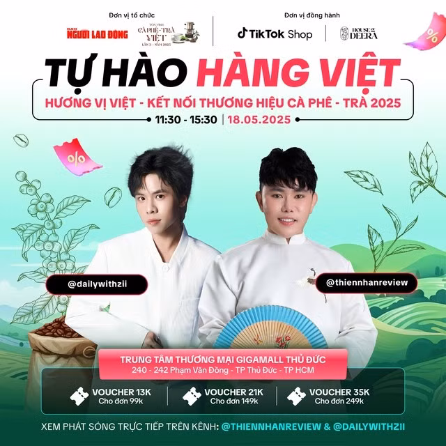 Phiên livestream sẽ được tổ chức ngay tại khu vực gian hàng sảnh chính Trung tâm thương mại Gigamall