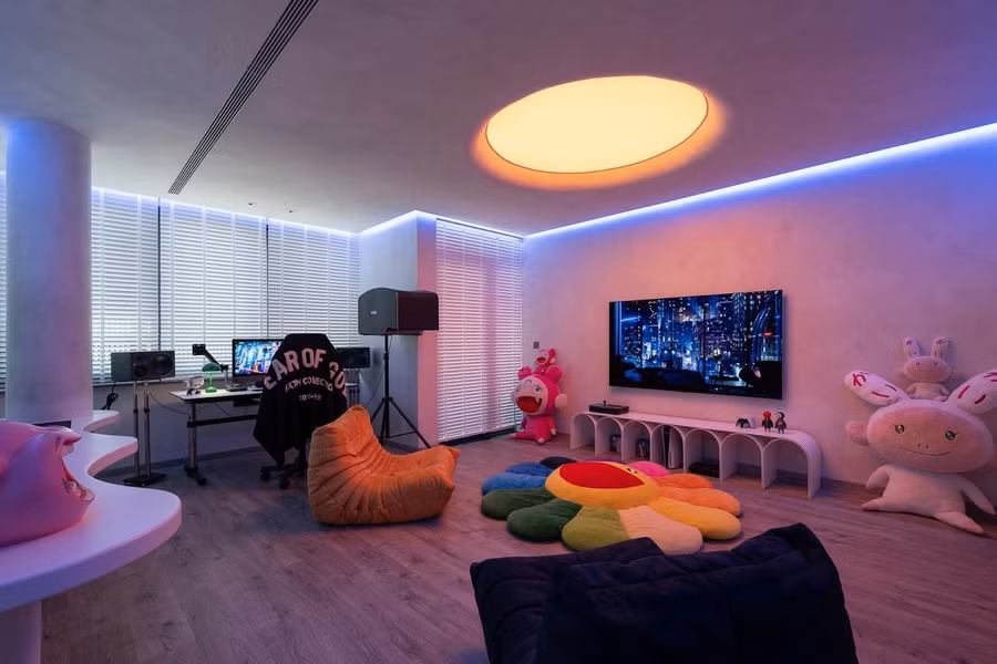 Khu vực giải trí nhiều màu sắc, đề cao sự thoải mái