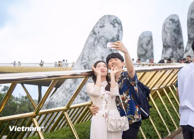Ngành du lịch thành phố Đà Nẵng đang tổ chức chương trình "Tri ân du khách Hàn Quốc" với nhiều hoạt động hấp dẫn. (Ảnh: PV/Vietnam+)