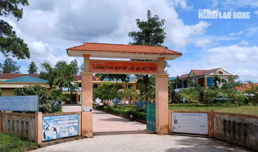 Trường Phổ thông dân tộc bán trú Tiểu học Kim Thủy, nơi xảy ra vụ việc - Ảnh Hoàng Phúc