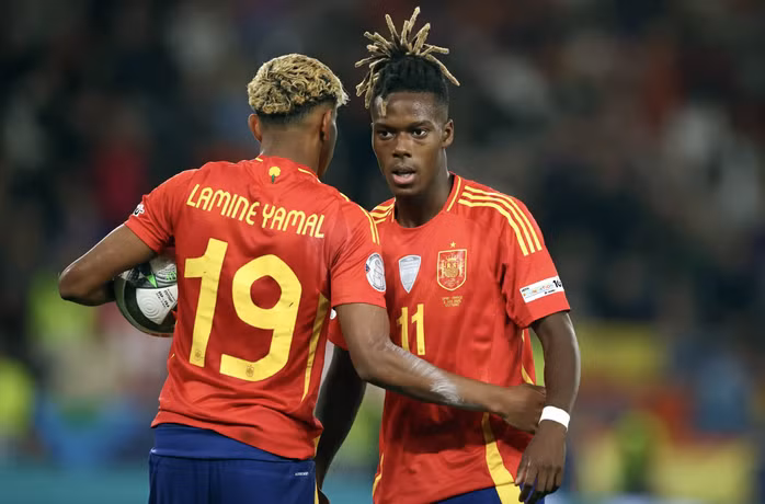 Lamine Yamal và Nico Williams sẽ lại sát cánh như ở Euro 2024