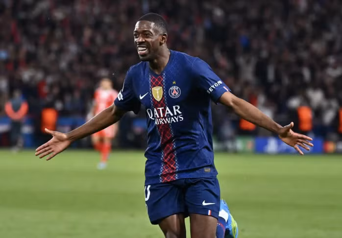 Dembele tạo lợi thế cho PSG trước giờ nghỉ