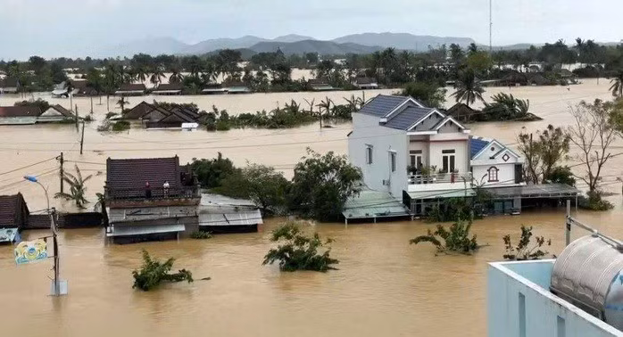Lũ lụt diện rộng tại tỉnh Đắk Lắk những ngày vừa qua. Ảnh: Cao Nguyên