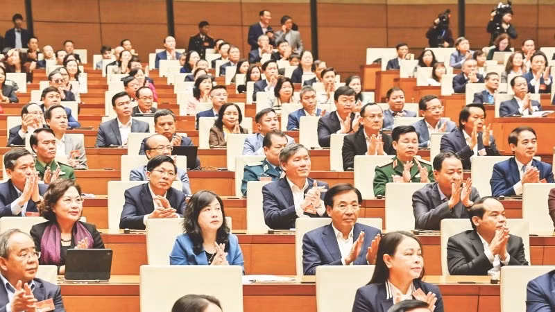 Các đại biểu dự hội nghị toàn quốc nghiên cứu, học tập, quán triệt và triển khai thực hiện Nghị quyết Đại hội XIV của Đảng. (Ảnh: ĐĂNG ANH)