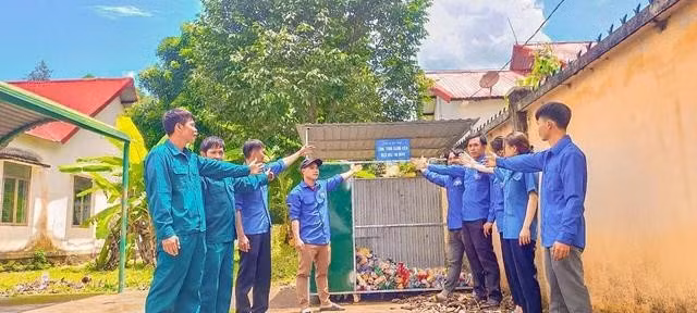Một công trình "Ngôi nhà 100 đồng" do Đặng Phúc Xuân khởi xướng. Ảnh: Ân Điền