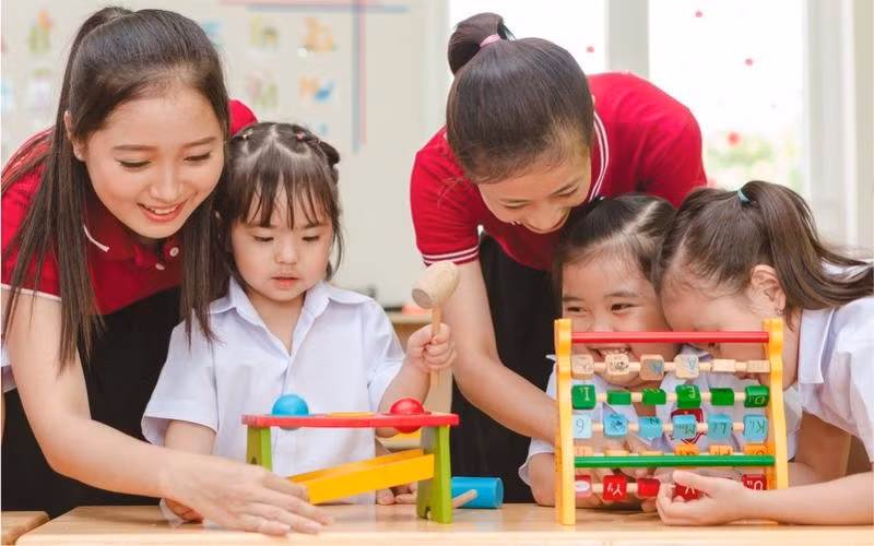 Đề xuất giáo viên mầm non sẽ được nghỉ hưu sớm 5 năm . Ảnh nguồn thuvienphapluat.vn.jpg