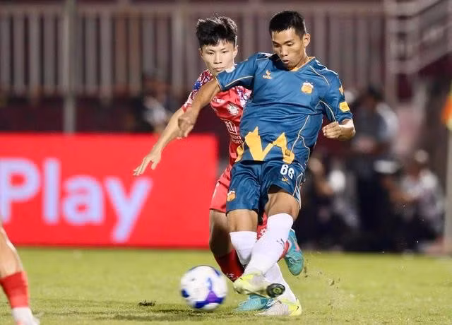 CLB HAGL hứa hẹn đạt kết quả tốt trước CLB Hồng Lĩnh Hà Tĩnh ở vòng 19 V-League. ẢNH: VPF