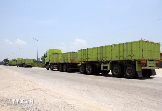 Trong nước doanh nghiệp không thể đăng kiểm, đăng ký, sử dụng dòng xe “hai khúc” này. (Ảnh: Văn Tý/TTXVN)