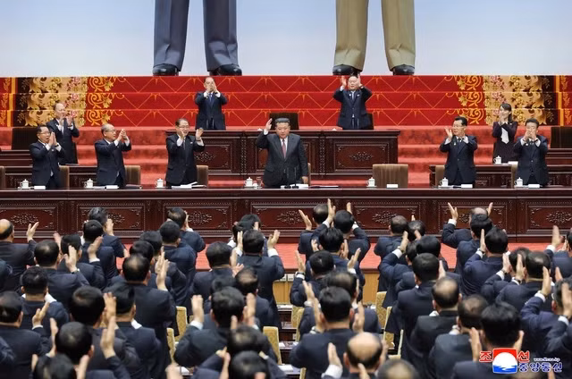 Hội đồng Nhân dân tối cao Triều Tiên chúc mừng ông Kim Jong-un tái đắc cử Chủ tịch Ủy ban Quốc vụ tại phiên họp ngày 22-3.