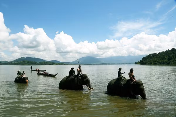 Hồ Lắk là điểm du lịch nổi tiếng tại Đắk Lắk. Ảnh MXH