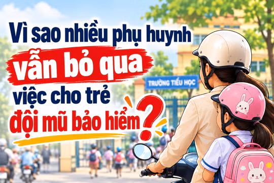 Vì sao nhiều phụ huynh vẫn bỏ qua việc cho trẻ đội mũ bảo hiểm?