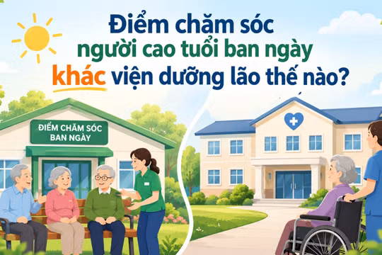Điểm chăm sóc người cao tuổi ban ngày khác viện dưỡng lão thế nào?