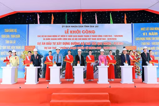 Gia Lai khởi công các dự án chào mừng Cách mạng Tháng Tám và Quốc khánh 2-9