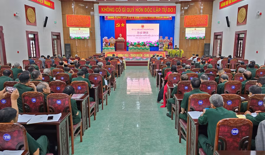 Quang cảnh Đại hội thi đua “Cựu chiến binh gương mẫu” giai đoạn 2019-2024. Ảnh: P.D