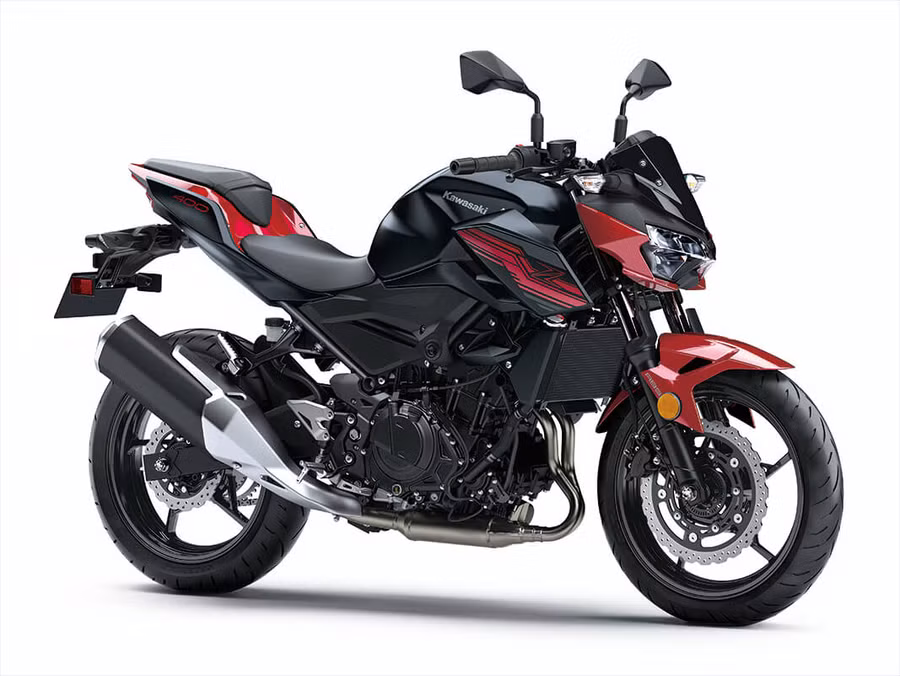 Kawasaki Z400 ABS màu đỏ Candy được cho là một phiên bản mạnh mẽ, nổi bật hơn bởi màu sắc mạnh mẽ đầy cá tính. (Nguồn: Kawasaki motors.com)