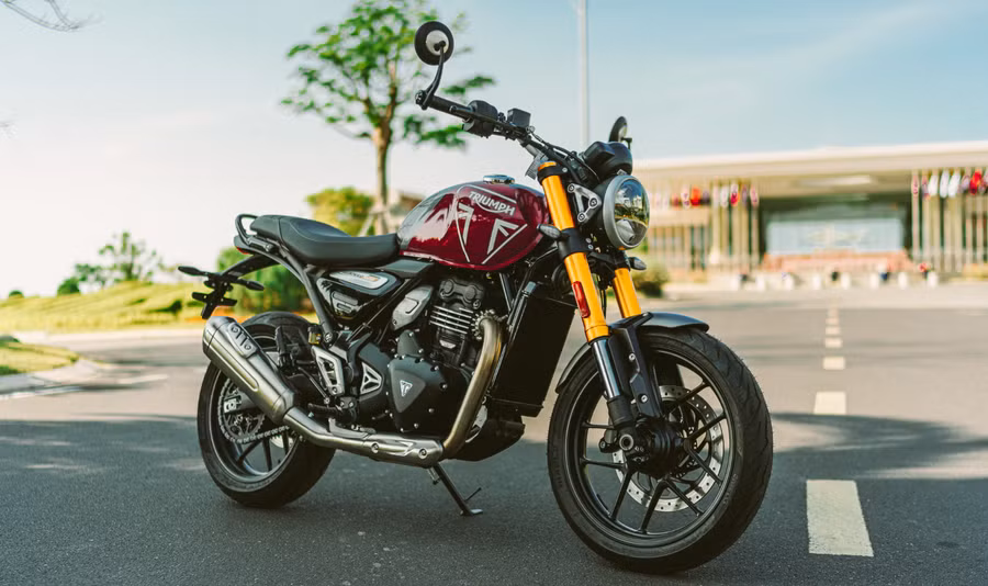 Triumph Speed 400 với thiết kế ấn tượng, đẹp mắt. Đậm chất cổ điển nhưng không thiếu đi phong cách hiện đại, tân thời. (Nguồn: triumph.com)