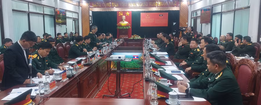 Quang cảnh hội nghị sơ kết. Ảnh: Vĩnh Hoàng