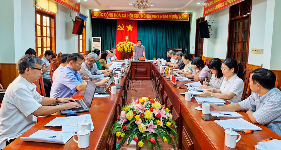 Phó Chủ tịch Thường trực HĐND tỉnh kết luận buổi làm việc. Ảnh: Vĩnh Hoàng