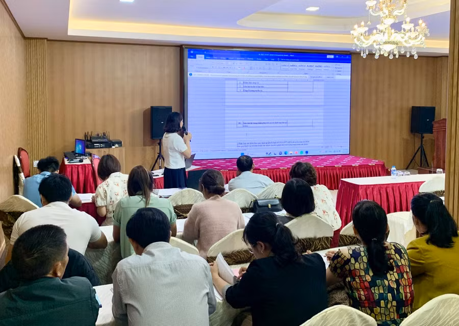 Quang cảnh lớp tập huấn. Ảnh: Như Nguyện Quang cảnh lớp tập huấn. Ảnh: Như Nguyện