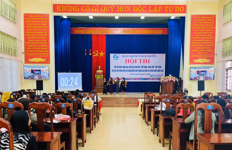 Quang cảnh Hội thi. Ảnh: Hà Chi