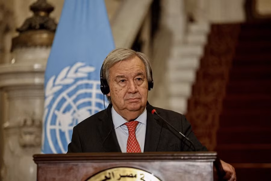 Tổng Thư ký LHQ Antonio Guterres yêu cầu Hamas trả tự do ngay lập tức và vô điều kiện cho các con tin. (Ảnh: AFP/TTXVN) Tổng Thư ký LHQ Antonio Guterres yêu cầu Hamas trả tự do ngay lập tức và vô điều kiện cho các con tin. (Ảnh: AFP/TTXVN)