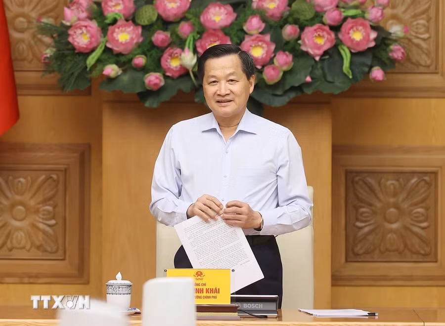 Phó Thủ tướng Lê Minh Khái. (Ảnh: An Đăng/TTXVN)