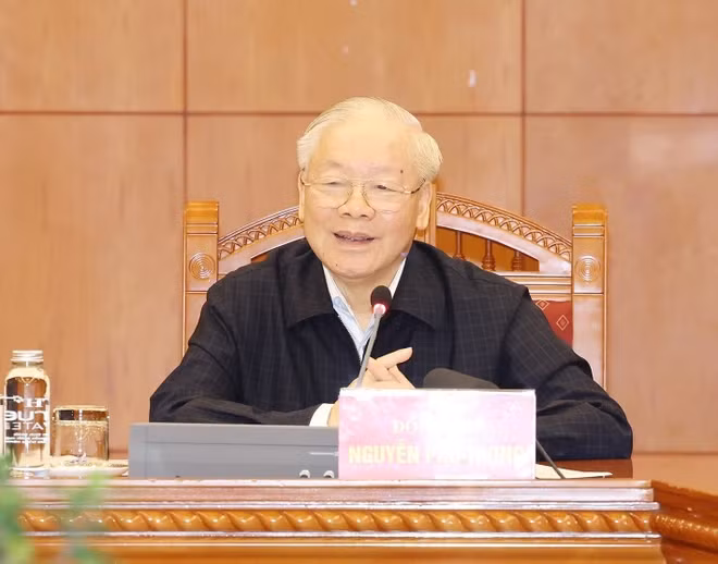 Tổng Bí thư Nguyễn Phú Trọng phát biểu kết luận phiên họp. (Ảnh: Trí Dũng/TTXVN) Tổng Bí thư Nguyễn Phú Trọng phát biểu kết luận phiên họp. (Ảnh: Trí Dũng/TTXVN)