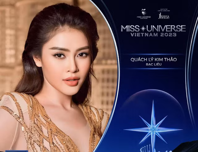 Hoa hậu Lý Kim Thảo thi Miss Universe Vietnam 2023 - Ảnh 2. Hình ảnh của Lý Kim Thảo trên fanpage Miss Universe Vietnam. Ảnh: BTC