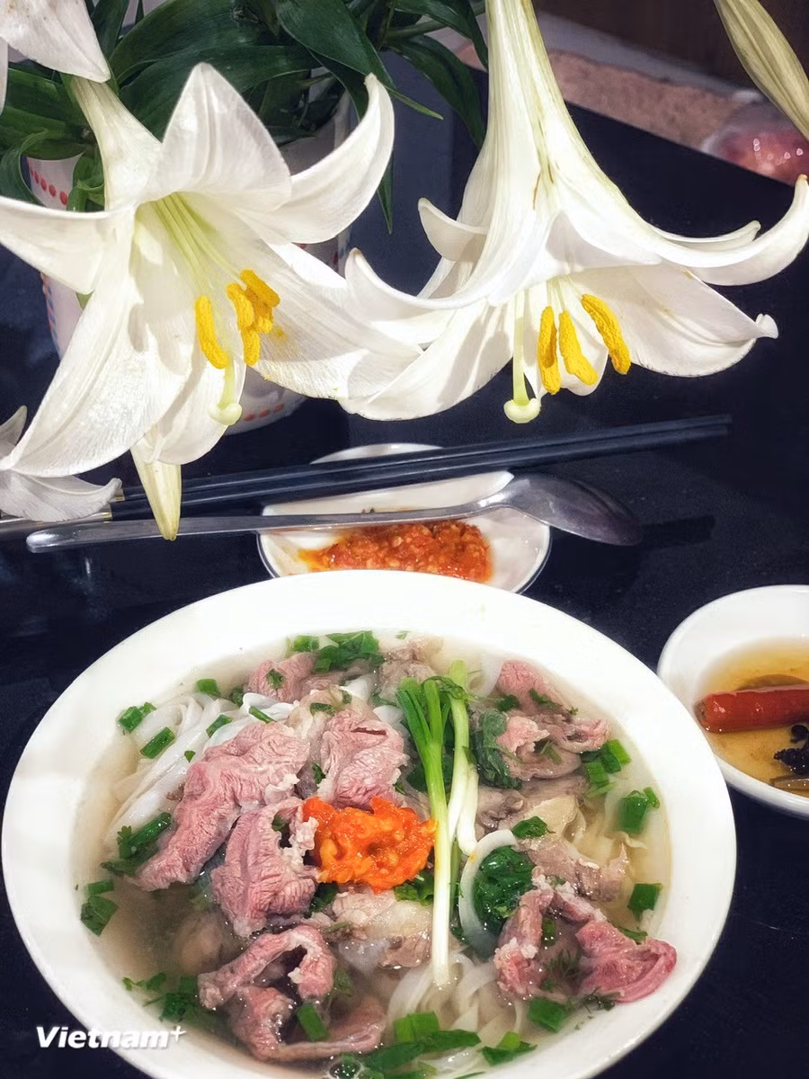 Phở bò đã trở thành món ăn vang danh thế giới của Việt Nam. (Ảnh: Mai Mai/Vietnam+)