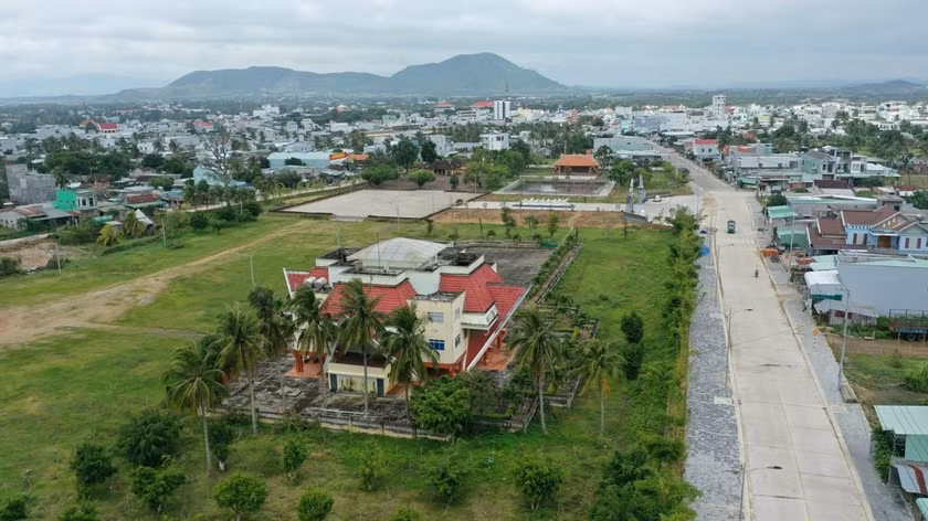 Khu di tích lịch sử Tây Sơn Thượng đạo (thị xã An Khê) nhìn từ trên cao. Ảnh: Ngọc Minh