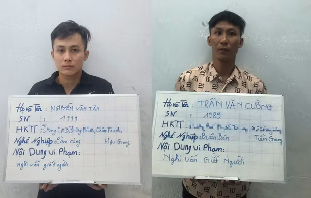 Tân và Cường tại công an