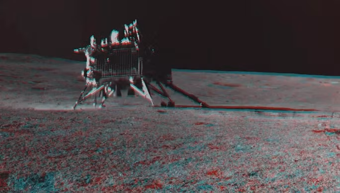 Tàu thám hiểm Vikram của Ấn Độ - Ảnh: ISRO