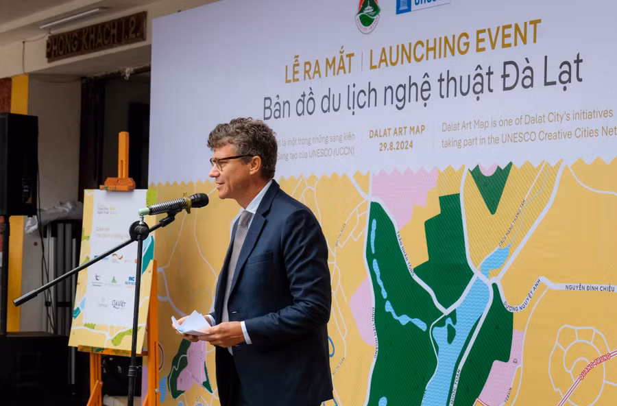 Ông Jonathan Baker - Trưởng đại diện UNESCO tại Việt Nam, đánh giá về những nỗ lực của Đà Lạt từ khi gia nhập Thành phố sáng tạo âm nhạc của UNESCO